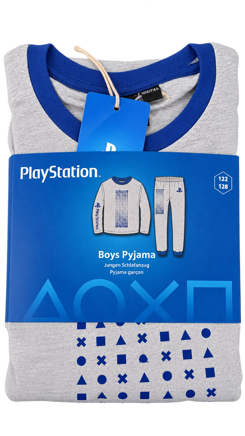 PlayStation Boys’ Pajama Set – Grey & Blue
