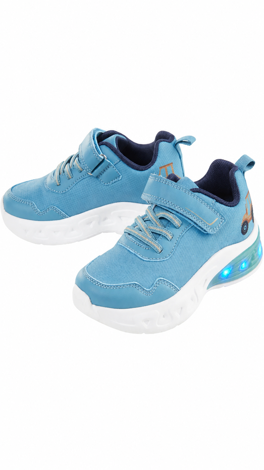 Lupilu Kids’ Light-Up Sneakers - Light Blue