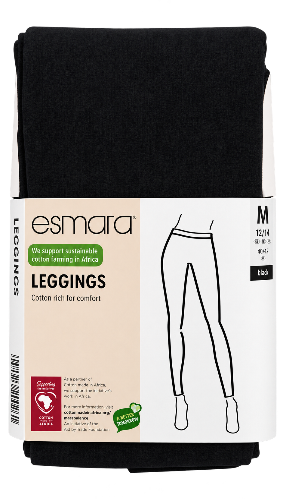 Esmara Women’s Black Cotton Leggings