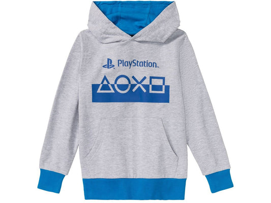 PlayStation Boys’ Hoodie – Grey & Blue(fleece inside)