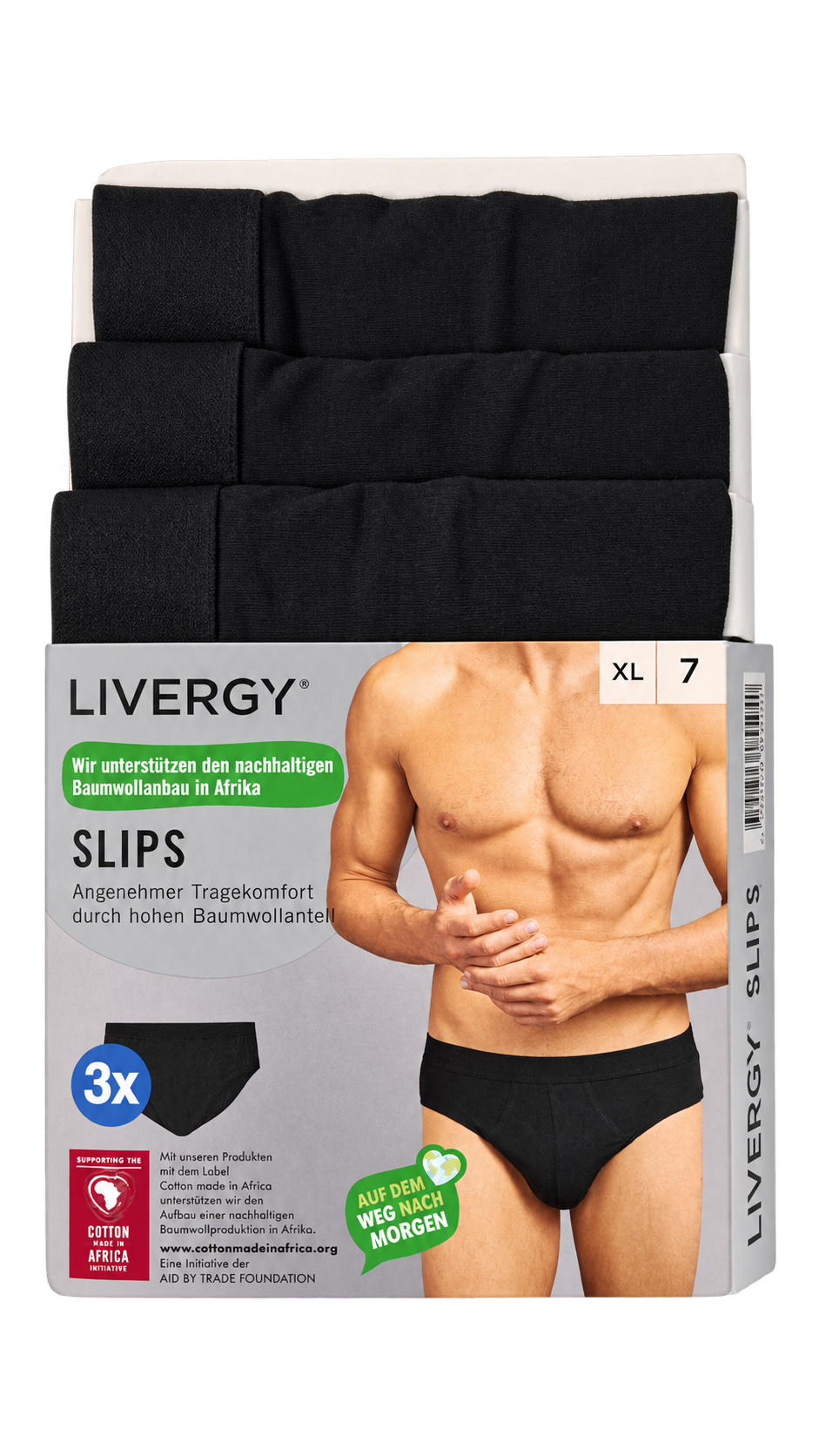 Livergy Men’s Slips – 3 Pack