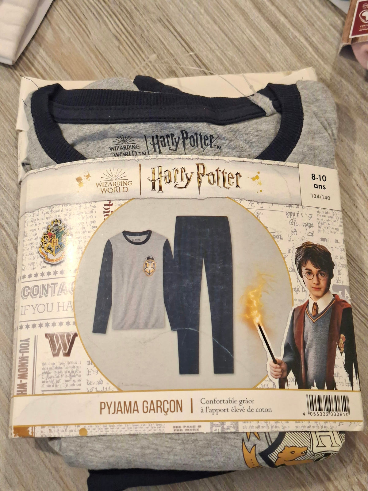 Harry Potter Boys’ Pajama Set – Grey & Navy