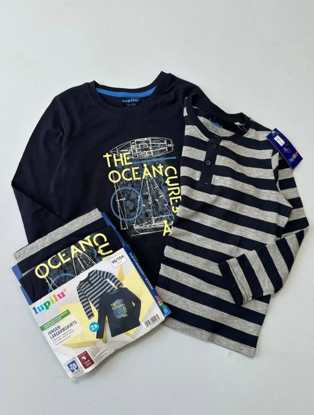 Kuniboo Kids’ Long-Sleeve Tops – 2 Pack