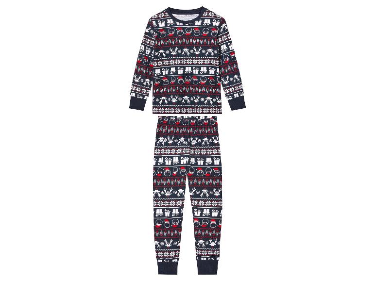 Lupilu Kids’ Christmas Pajama Set – Navy, Red & White
