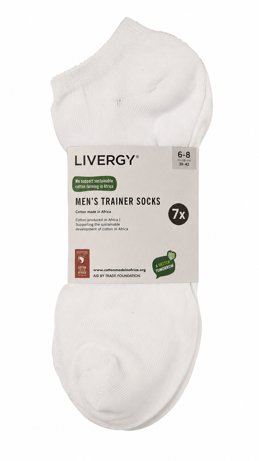Livergy Men’s 7-Pack Trainer Socks (7 pairs white)