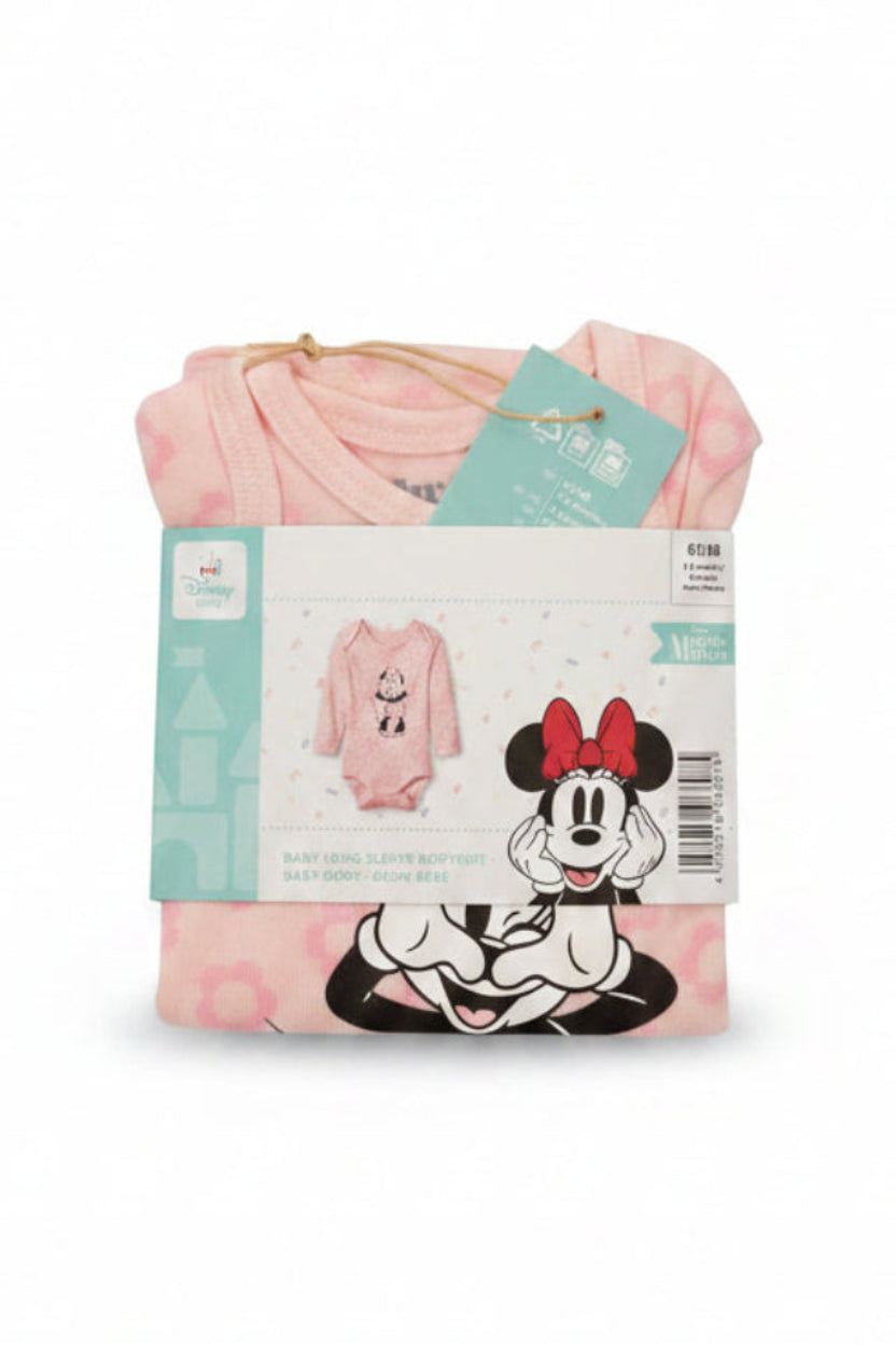 Baby Minnie Mouse Long Sleeve Bodysuit