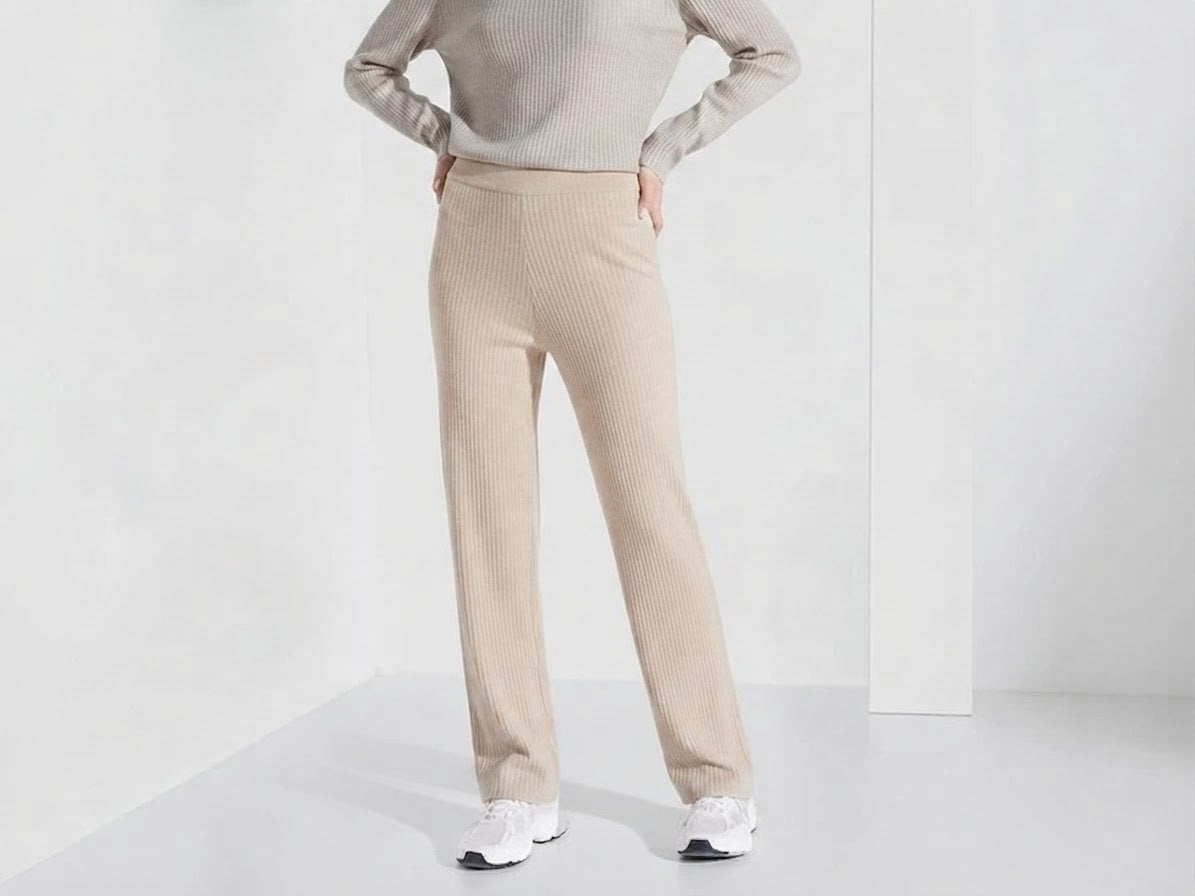 Esmara Women’s Beige Fine-Knit Trousers