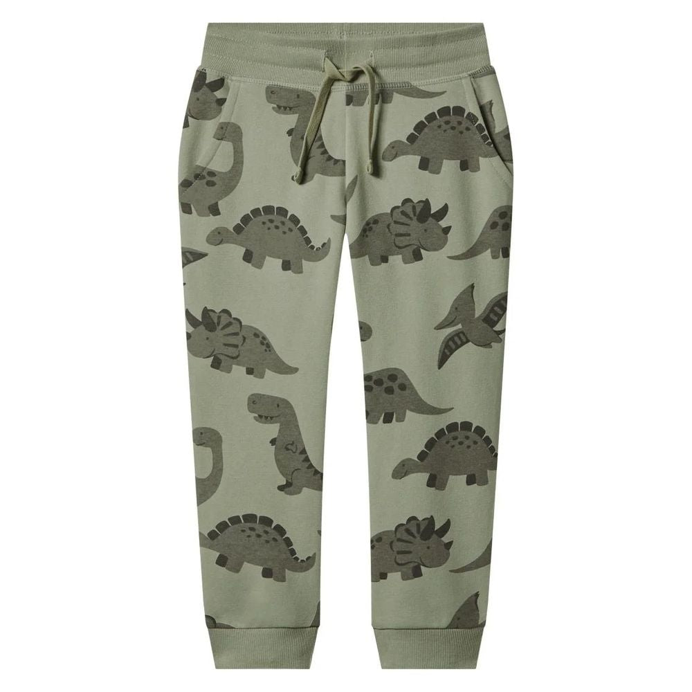 Lupilu Kids’ Dinosaur Sweat Set – Sage Green