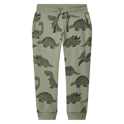 Lupilu Kids’ Dinosaur Sweat Set – Sage Green