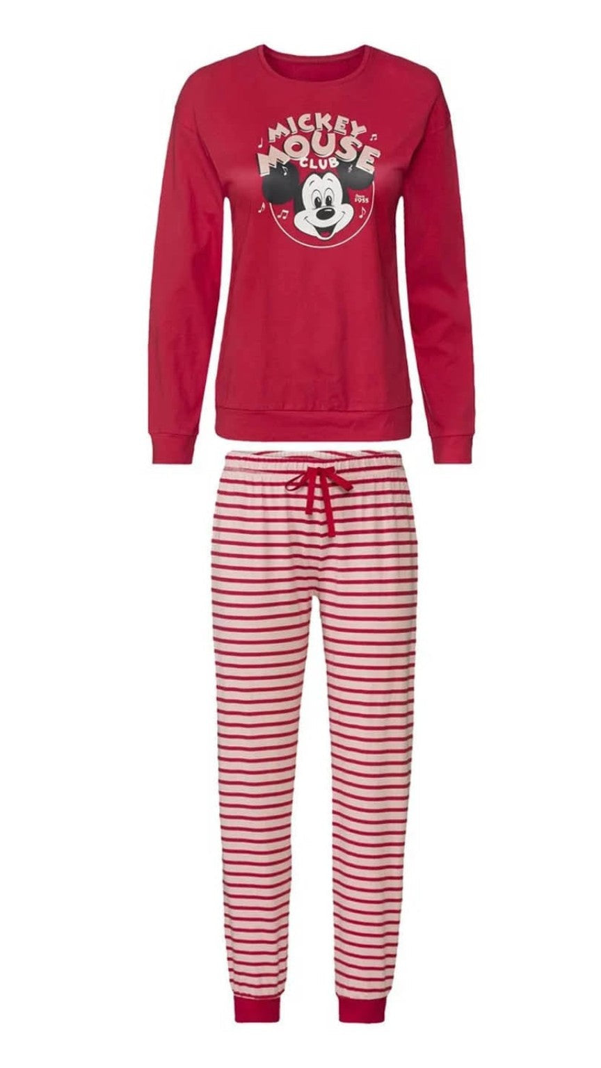 Disney Mickey Mouse Women’s Pajama Set – Red