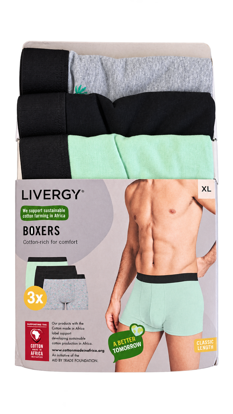 Livergy Men’s Boxers – 3 Pack