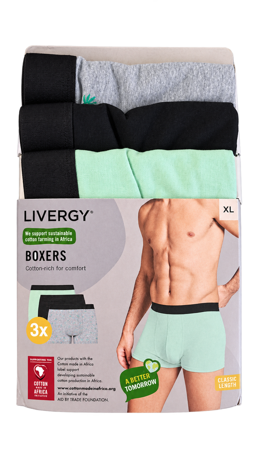 Livergy Men’s Boxers – 3 Pack