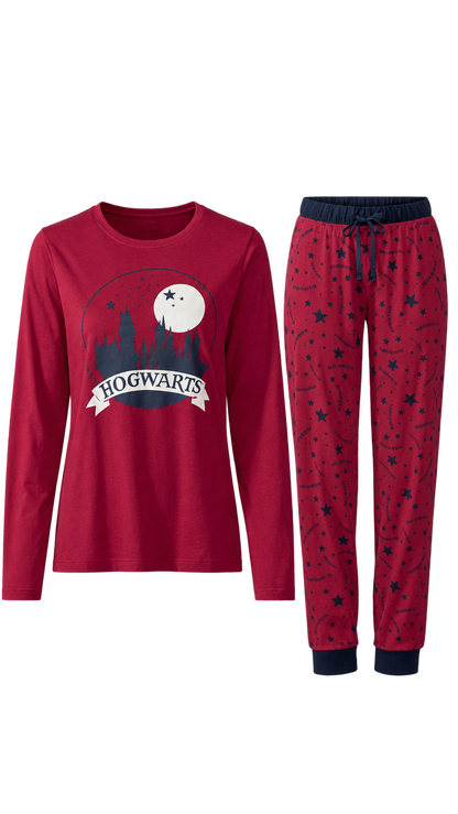 Harry Potter Women’s Pyjama Set – Burgundy