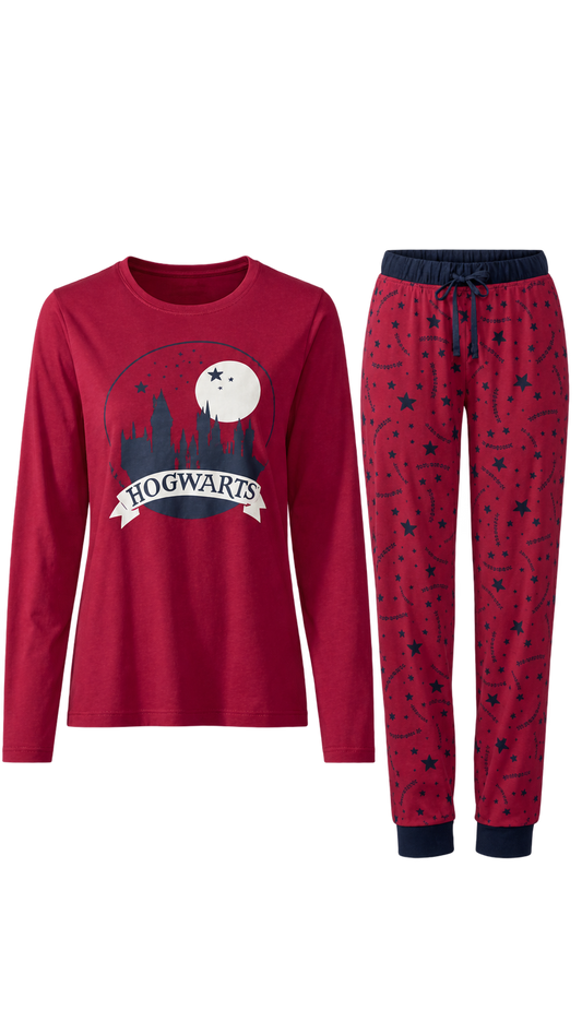 Harry Potter Women’s Pyjama Set – Burgundy