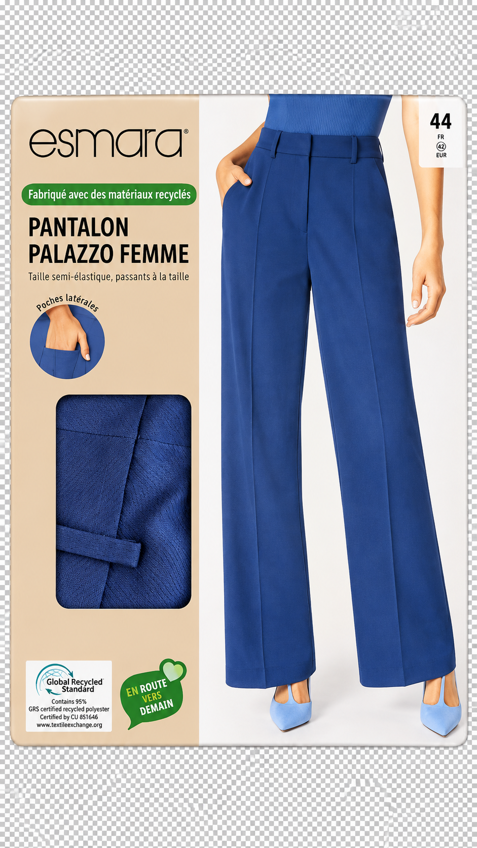 Esmara Women’s Palazzo Trousers – Royal Blue