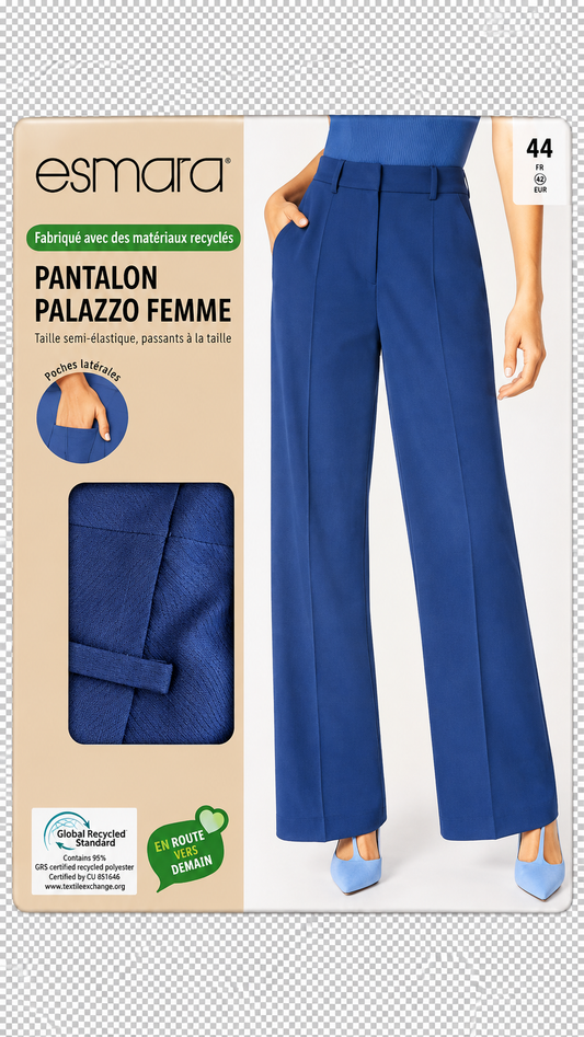 Esmara Women’s Palazzo Trousers – Royal Blue