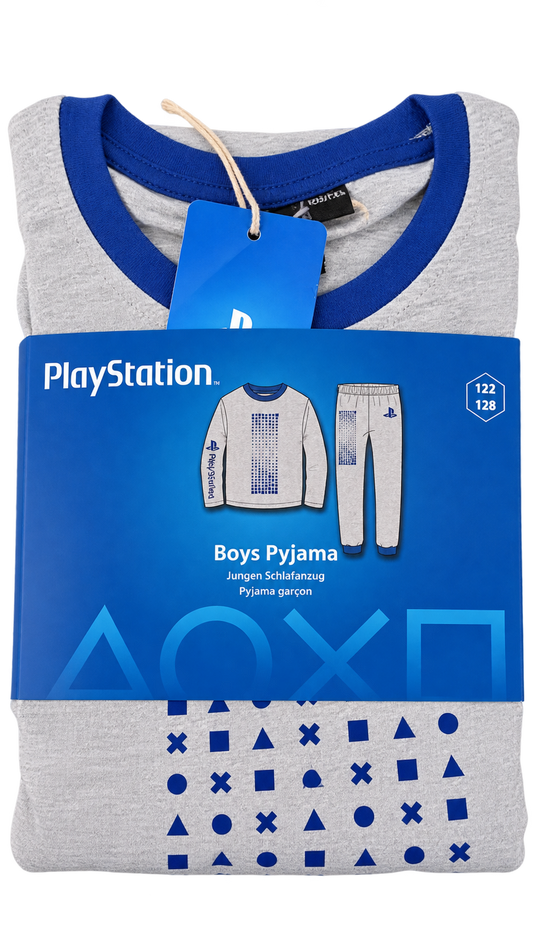 PlayStation Boys’ Pajama Set – Grey & Blue