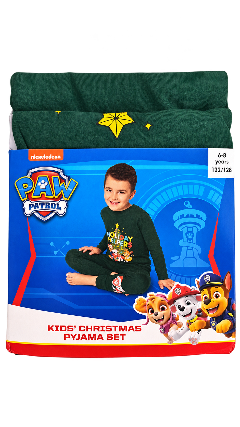 Paw Patrol Kids’ Christmas Pajama Set – Green