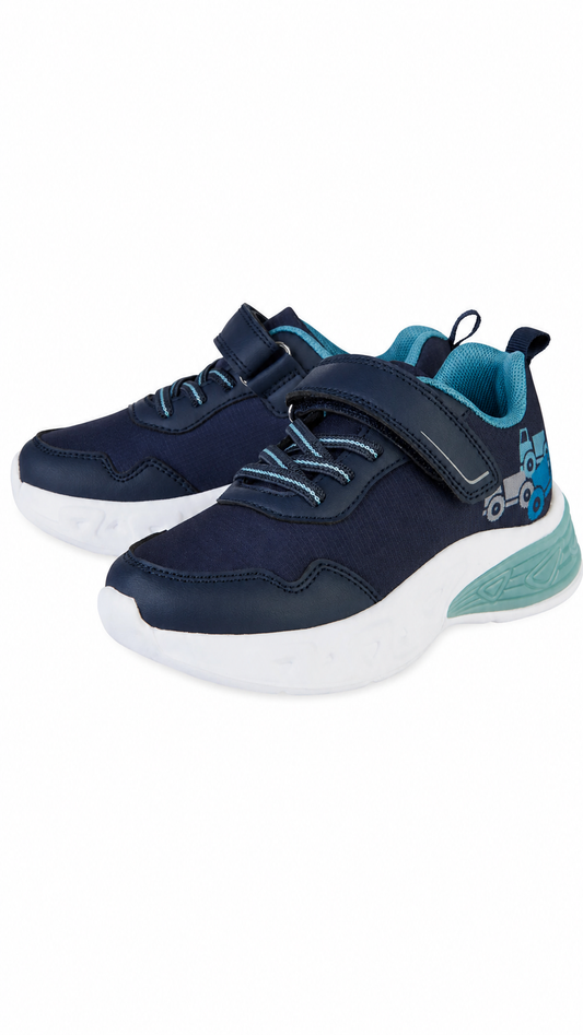 Lupilu Kids’ Light-Up Sneakers - Navy & Teal