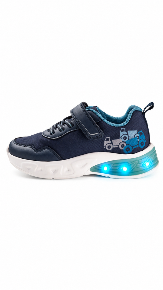 Lupilu Kids’ Light-Up Sneakers - Navy & Teal