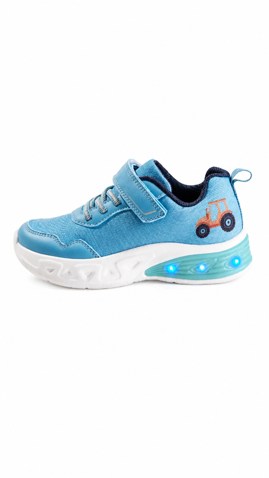 Lupilu Kids’ Light-Up Sneakers - Light Blue