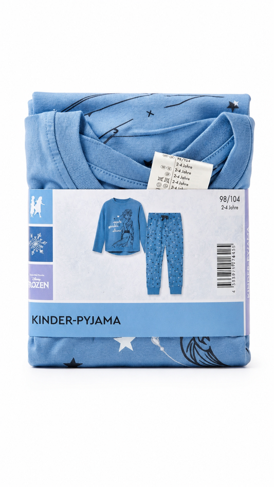 Kids Frozen Blue Pyjama Set For Girls