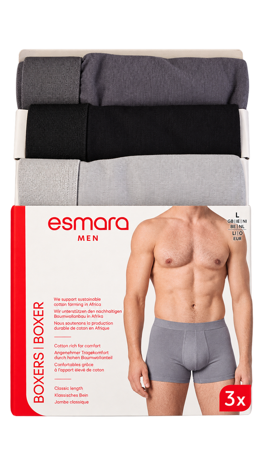 Esmara Men Boxer Briefs 3-Pack