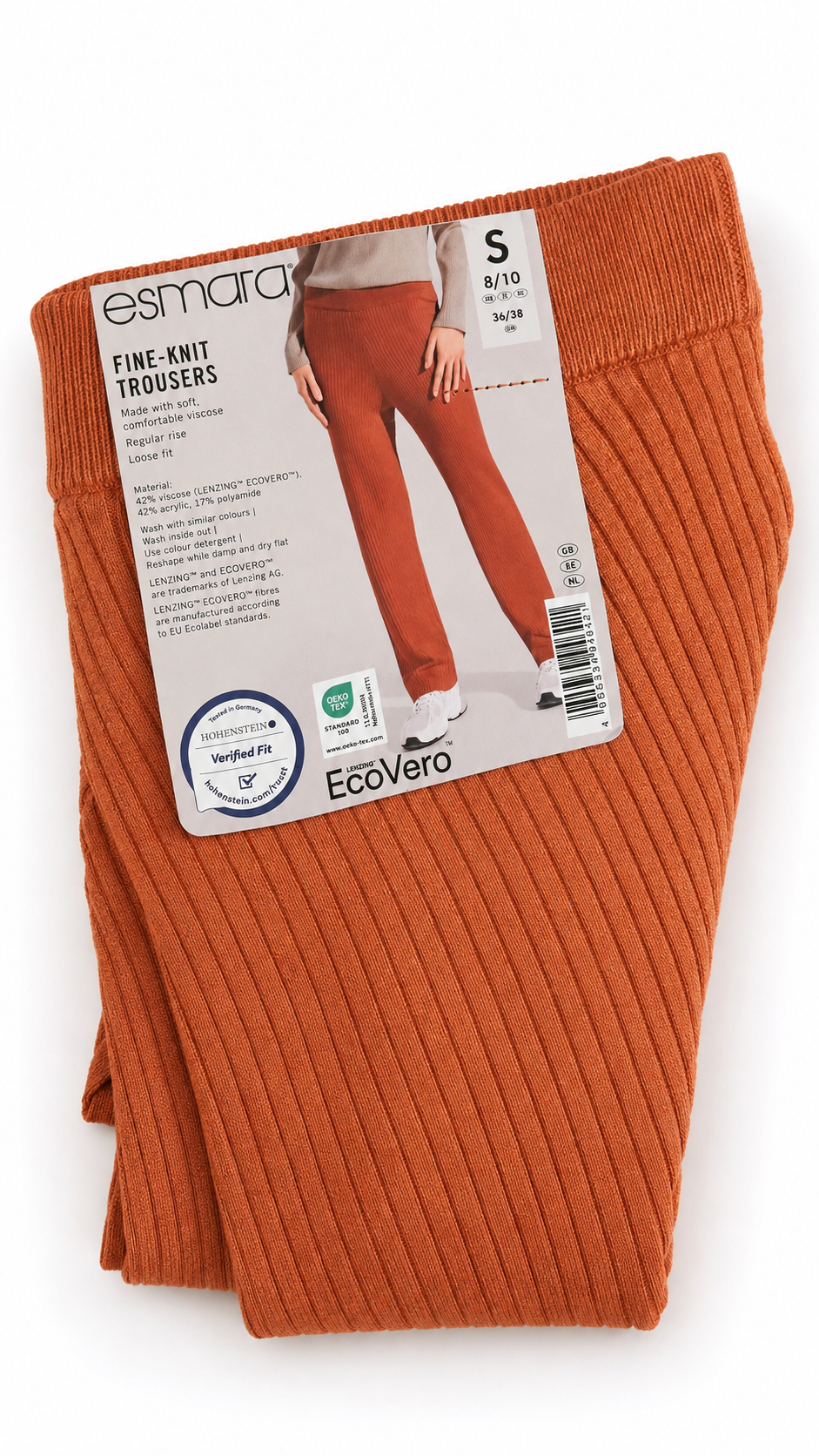 Esmara Women’s Rust Fine-Knit Trousers