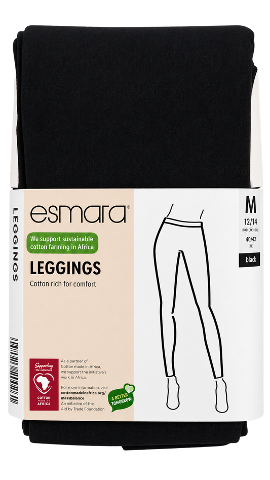 Esmara Women’s Black Cotton Leggings