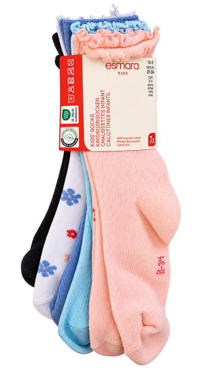Esmara Kids’ Cotton Socks – 7 Pack