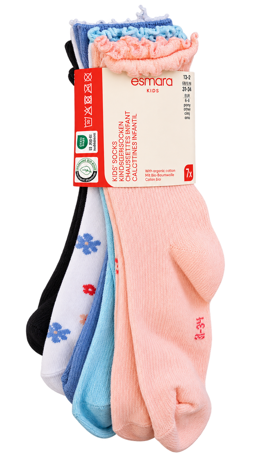 Esmara Kids’ Cotton Socks – 7 Pack