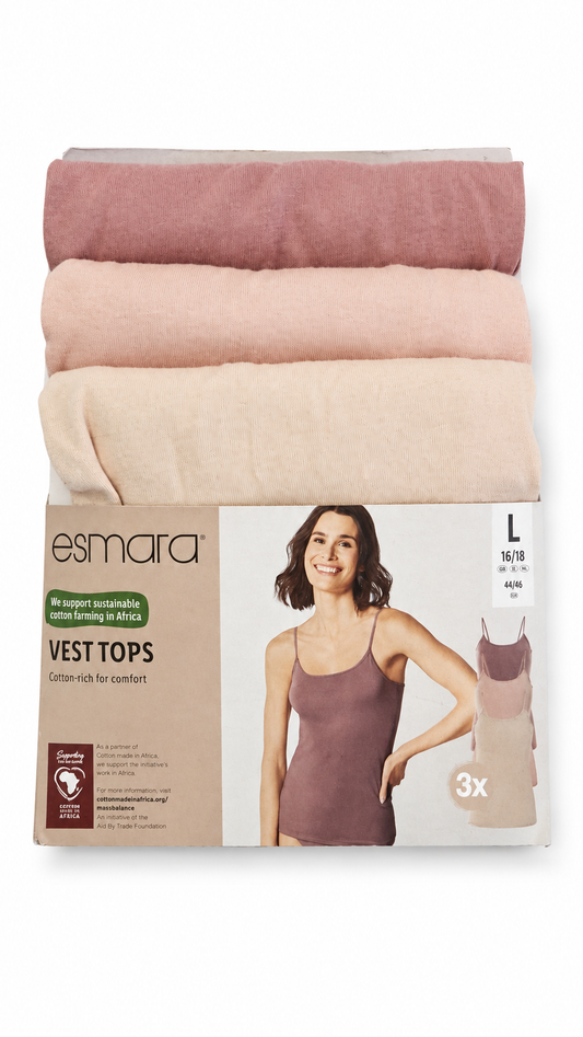 Esmara 3-pack of vest tops
