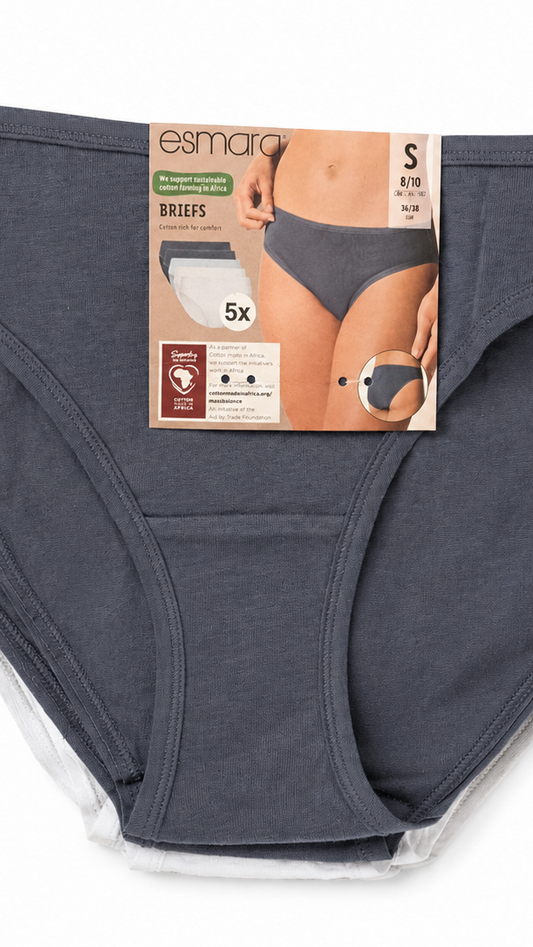A pack of 5 pieces of Esmara briefs.