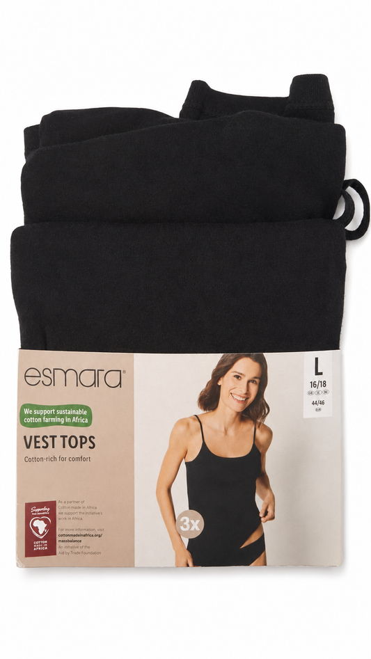 Esmara 3-pack of vest tops