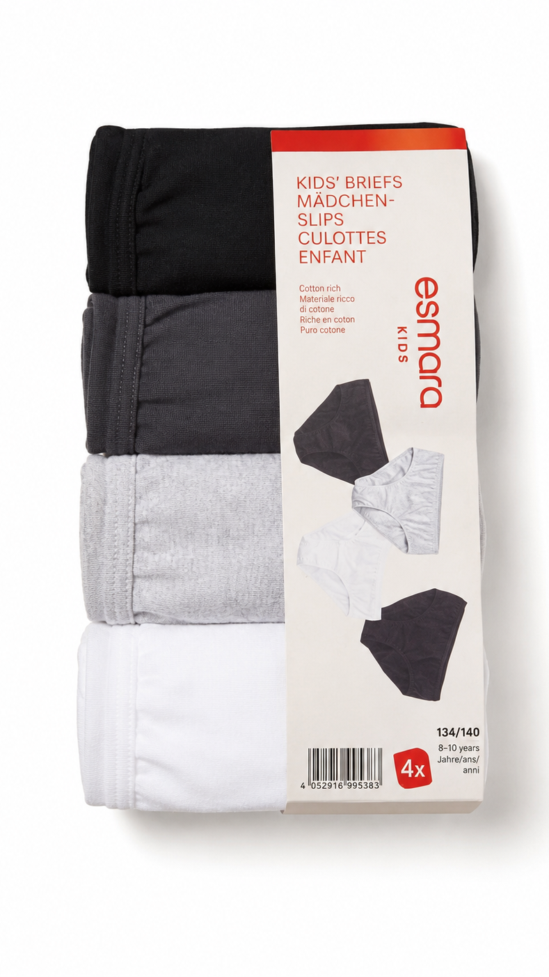 Girls’ Briefs 4-Pack