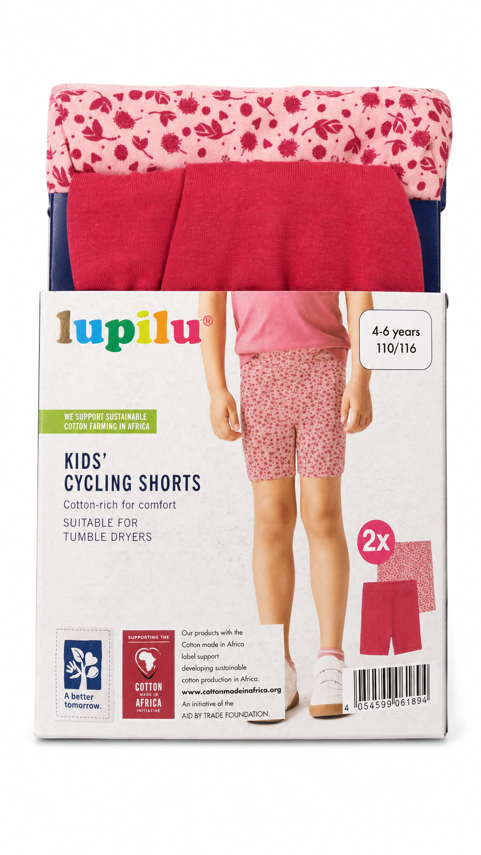 Girls’ Cycling Shorts 2-Pack