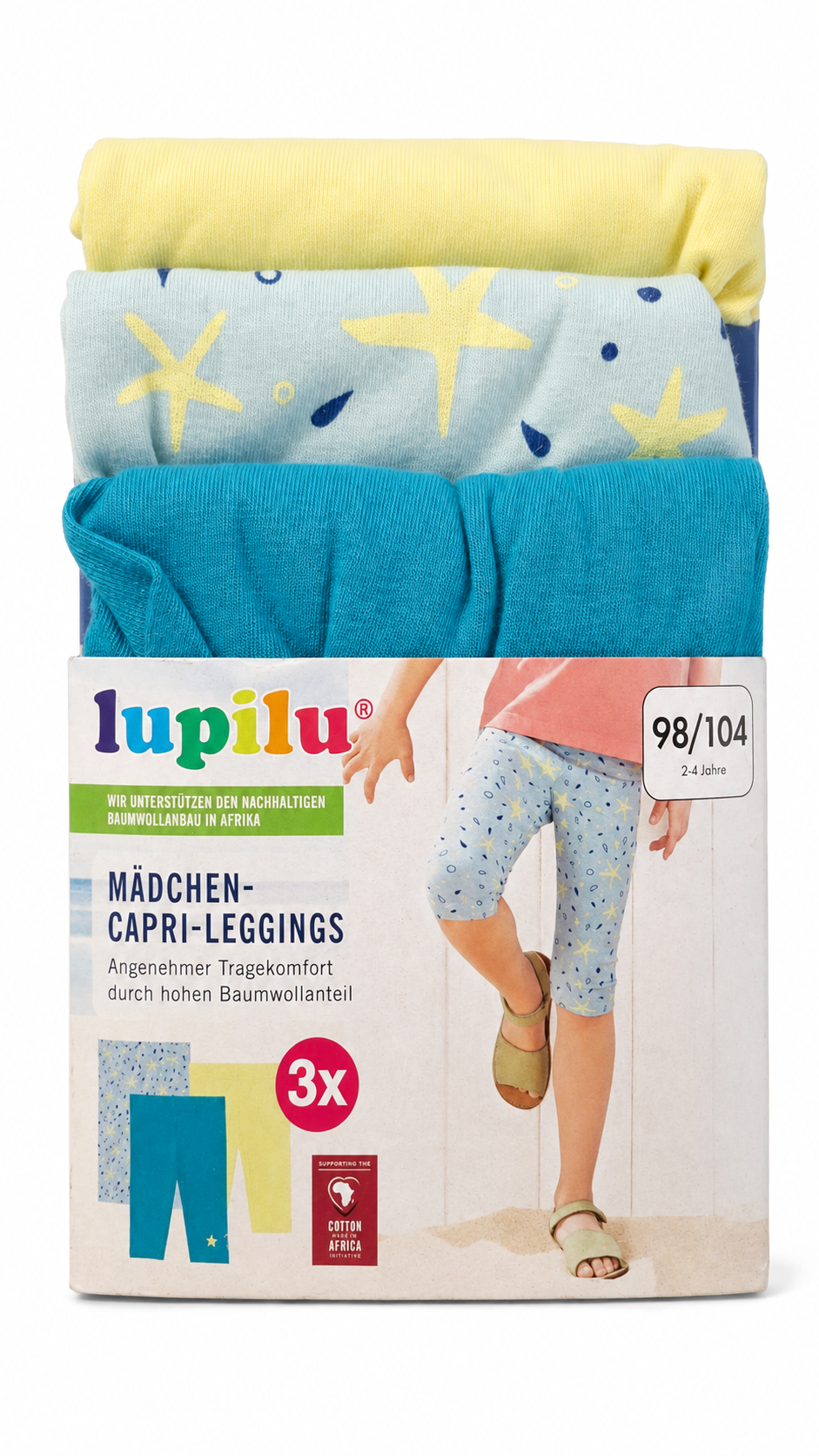 Girls’ Capri Leggings 3-Pack