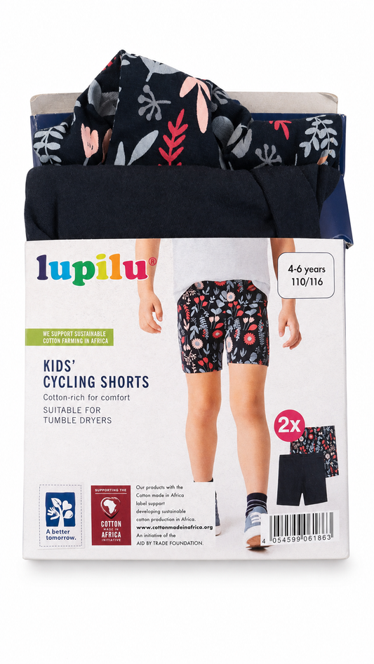 Girls’ Cycling Shorts 2-Pack