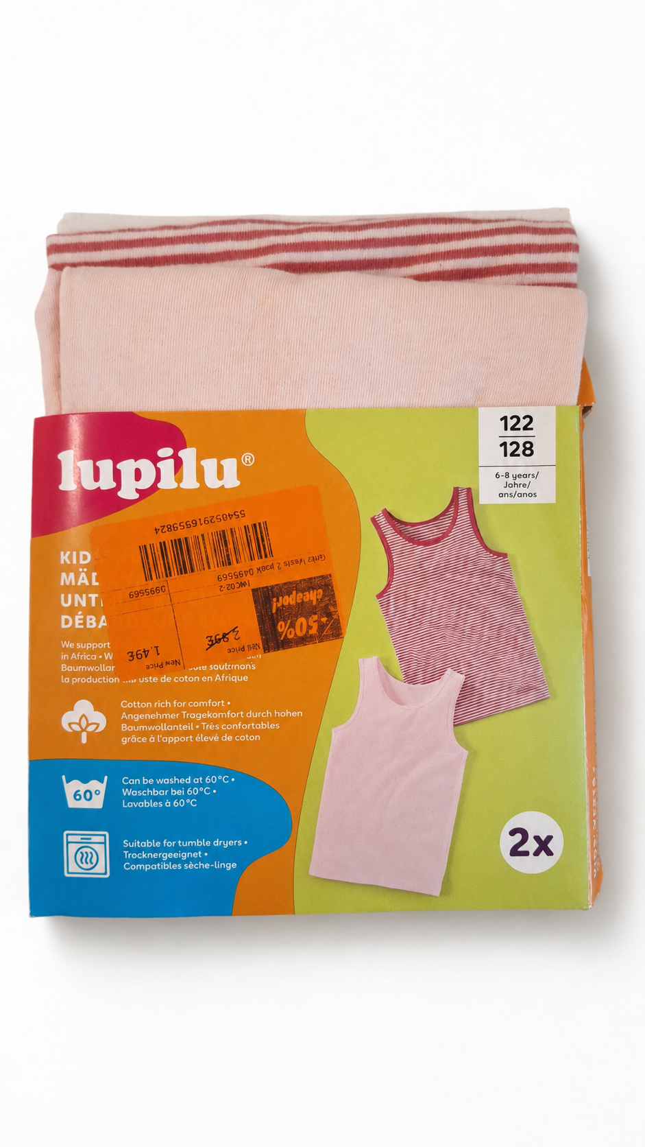 Girls’ Vest Tops 2-Pack