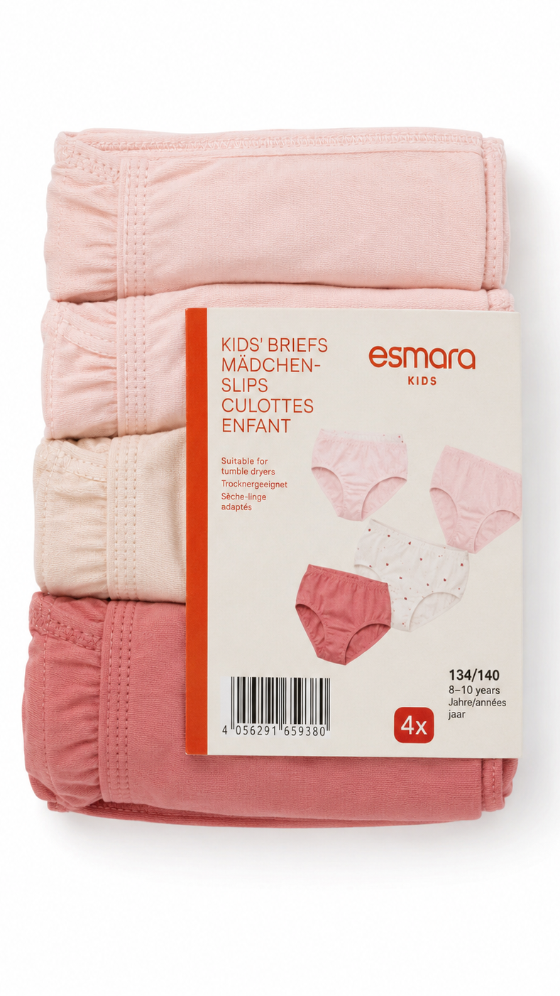 Girls’ Briefs 4-Pack