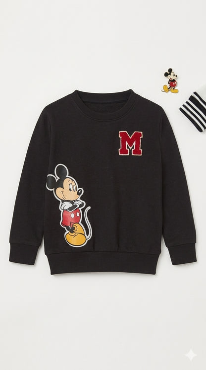 Disney Mickey Mouse Kids’ Sweatshirt – Black