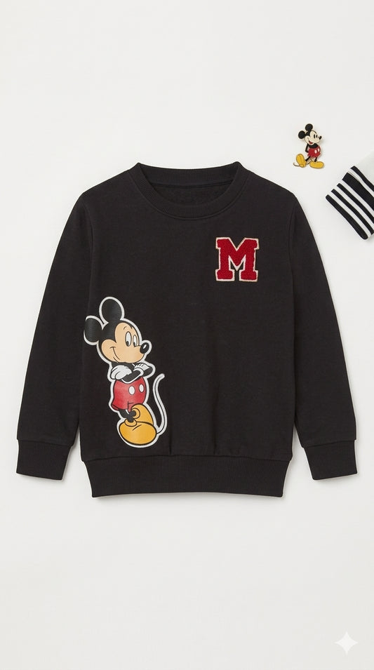 Disney Mickey Mouse Kids’ Sweatshirt – Black
