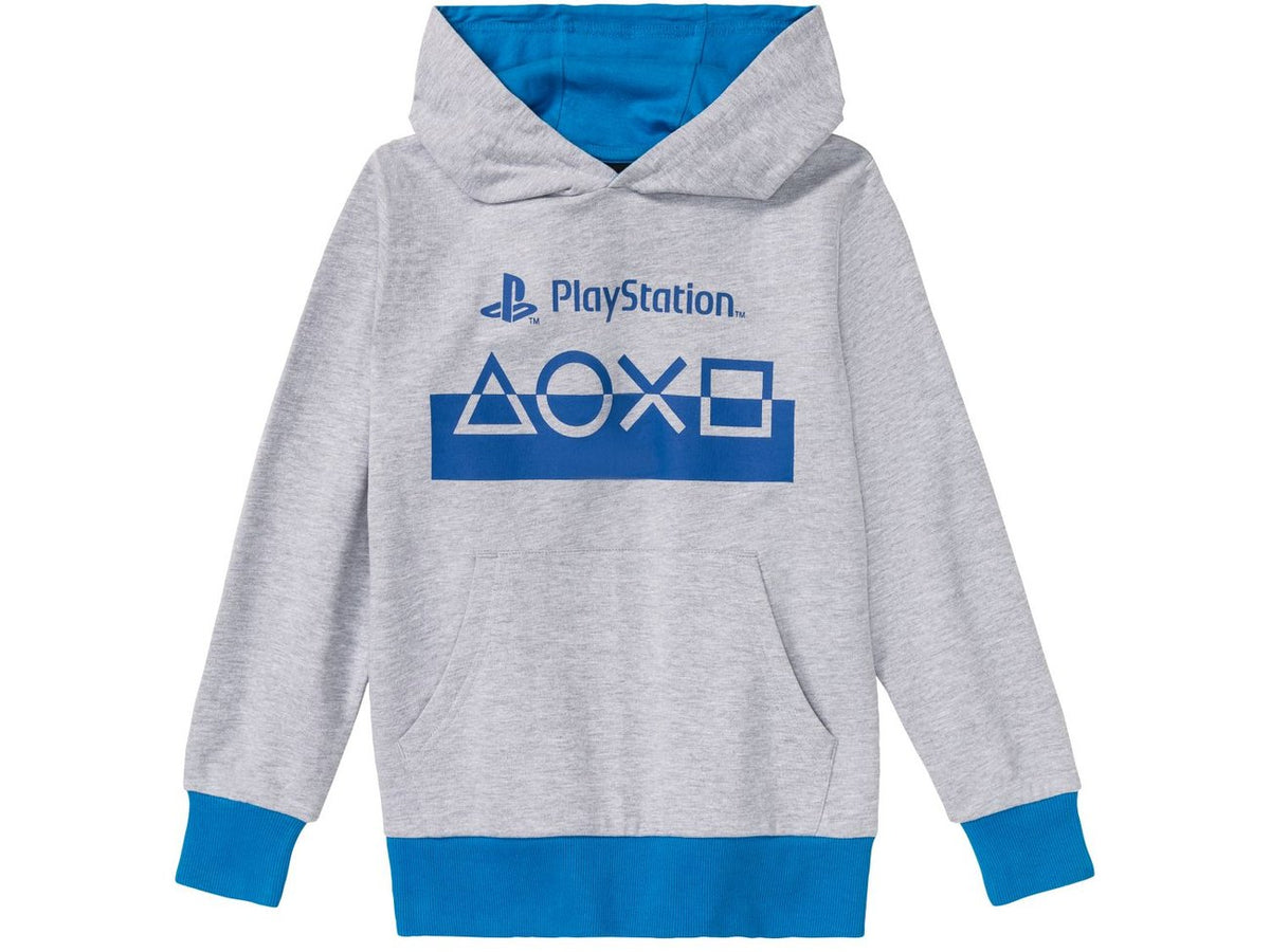PlayStation Boys’ Hoodie – Grey & Blue(fleece inside)