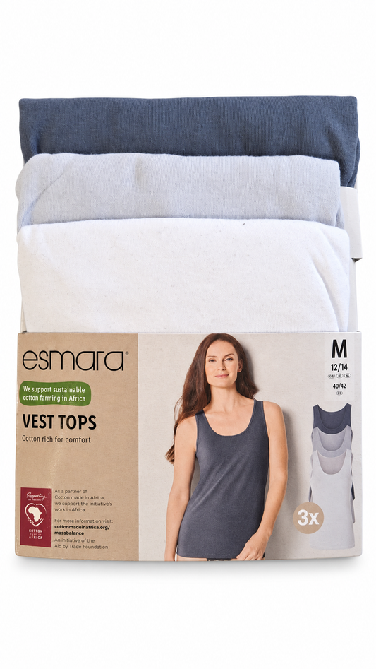 Esmara Women’s Vest Tops – 3 Pack