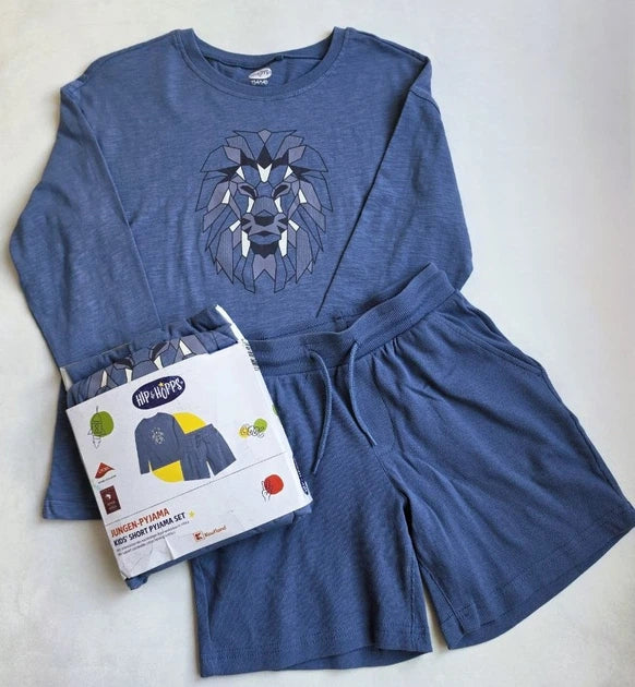Hip & Hopps Boys’ Short Pajama Set – petrol color