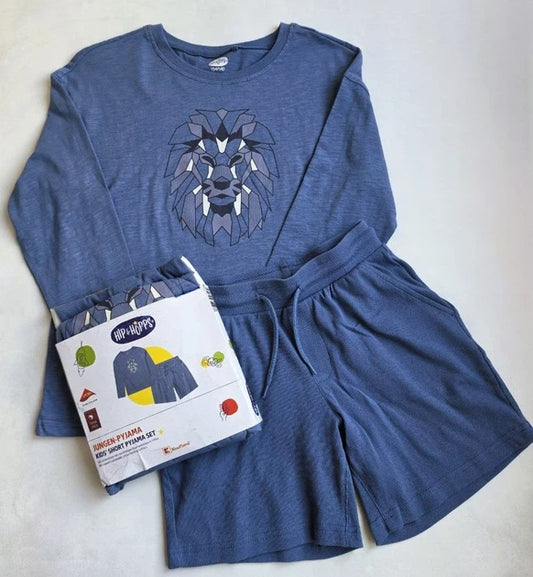 Hip & Hopps Boys’ Short Pajama Set – petrol color