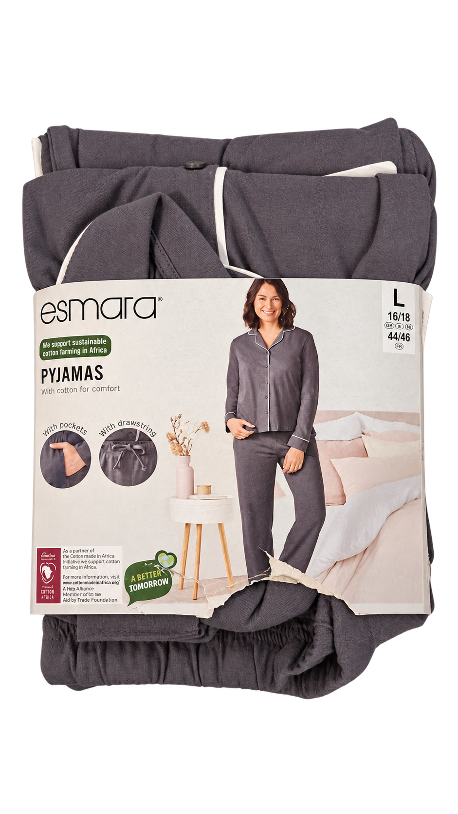 Esmara Women’s Pyjama Set – Charcoal Grey