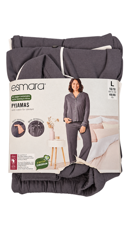 Esmara Women’s Pyjama Set – Charcoal Grey