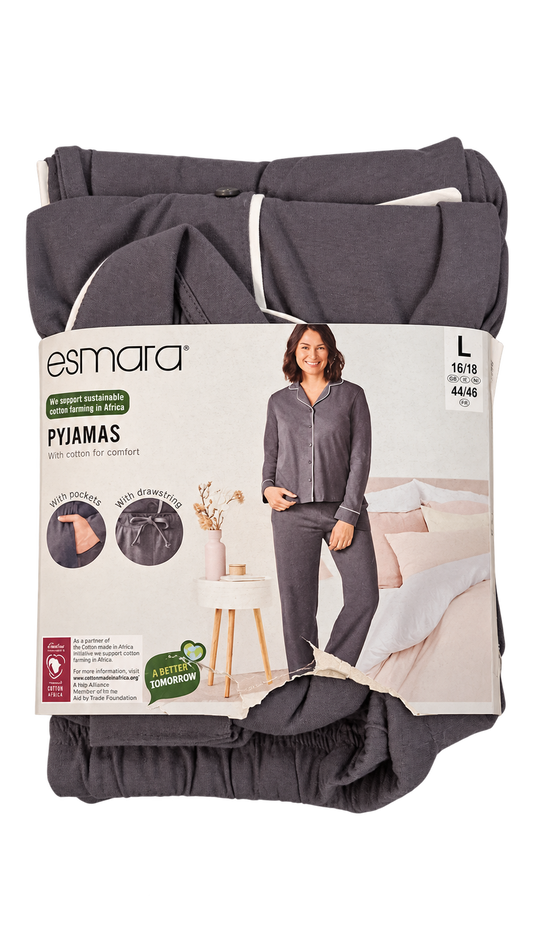 Esmara Women’s Pyjama Set – Charcoal Grey