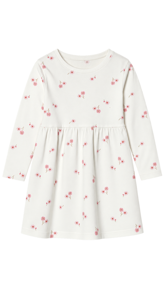 Lupilu Girls’ Long-Sleeve Floral Dress